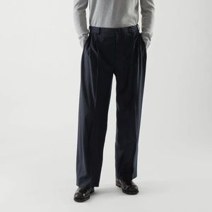 COS Pleated High-waist Wide-leg Trousers